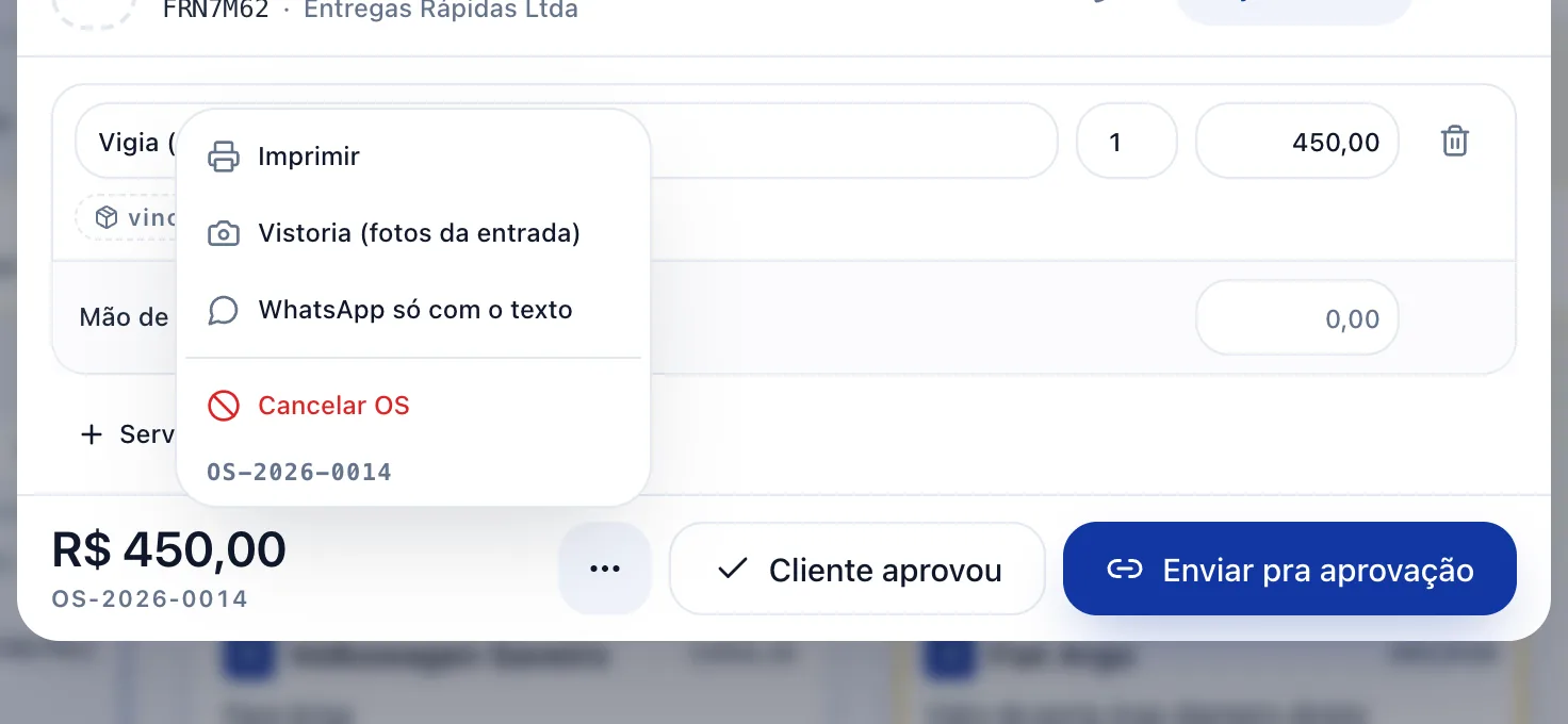Mande pelo WhatsApp